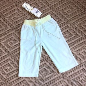 Baby Blue & Pale Green Velour Cozy Pants NWT Florence Eiseman 18m